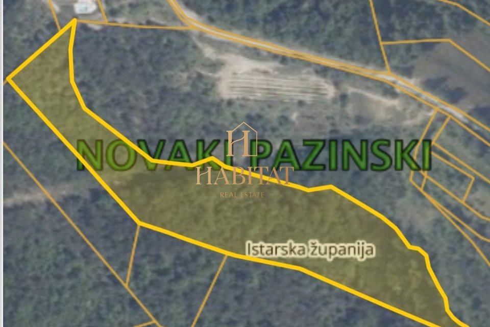 Land, 22650 m2, For Sale, Novaki Pazinski Habitat Real Estate