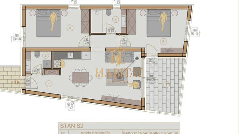 Apartment, 75 m2, For Sale, Ližnjan