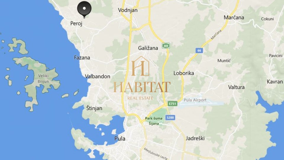 Istra, Vodnjan, Peroj, poljoprivredno zemljište, 2.320 m2, prodaja