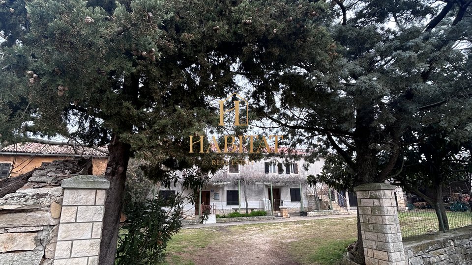 Istrien, Plovanija, 4 Reihenhäuser, 755m2 Grundstück, zur Renovierung