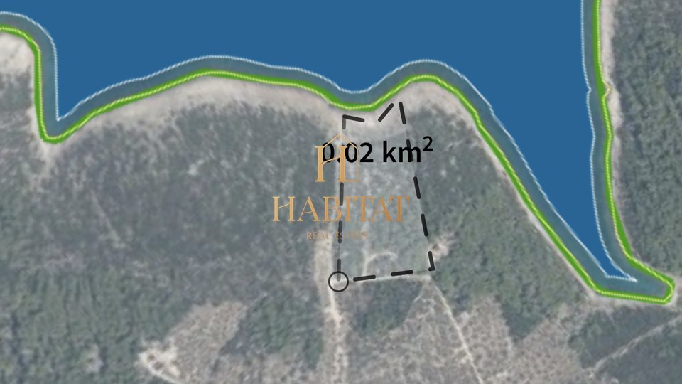Dalmacija , Brac , zemljiste 19.706m2 , prvi red do mora , 4 objekta na parceli