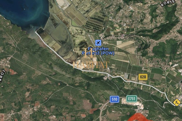 Istra, Plovanija, građevinska parcela, 763 m2, 105 000 €, prodaja