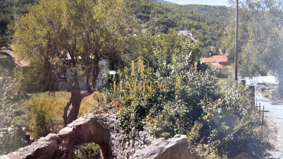 Dalmatien, Hvar, Dol Sv.Ana, Haus 46m2 mit Baugrundstück 650m2