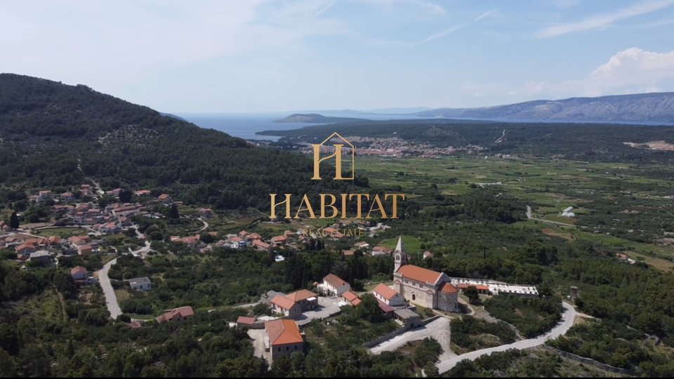 Dalmatia , Hvar , Dol Sv.Ana , house 46m2 with building plot 650m2