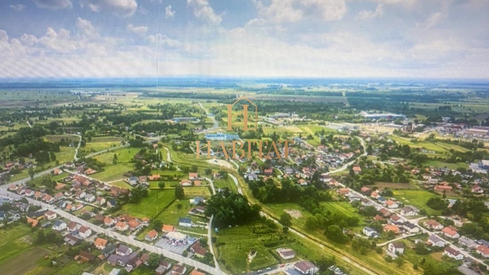 Ivanić town, building plot 5013 m2, project