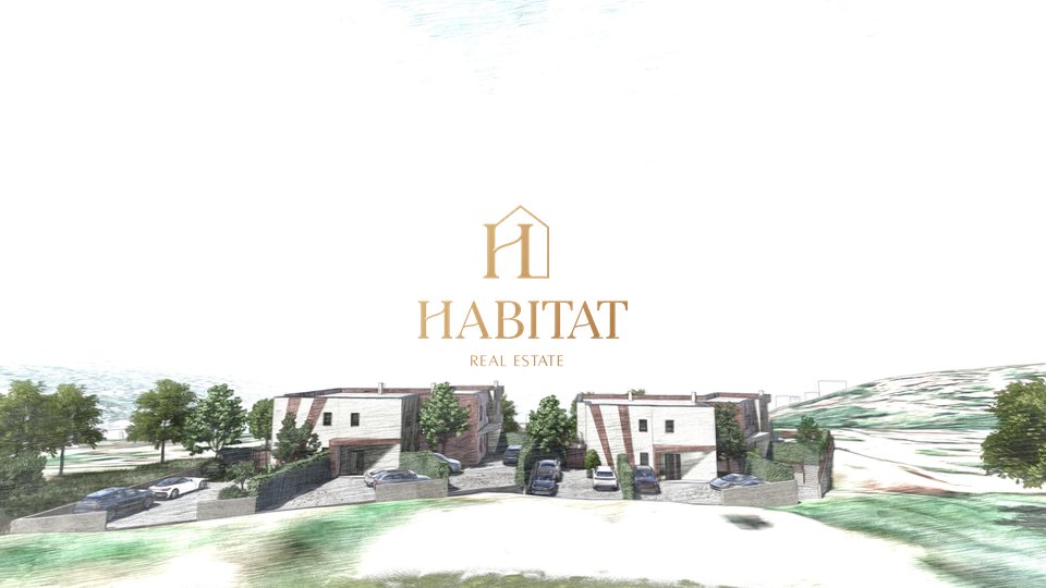 POBRI- OPATIJA, new construction, Triplex modern terraced house, 3 bedrooms + living room, two floors, total 177.33 m2, parking spaces