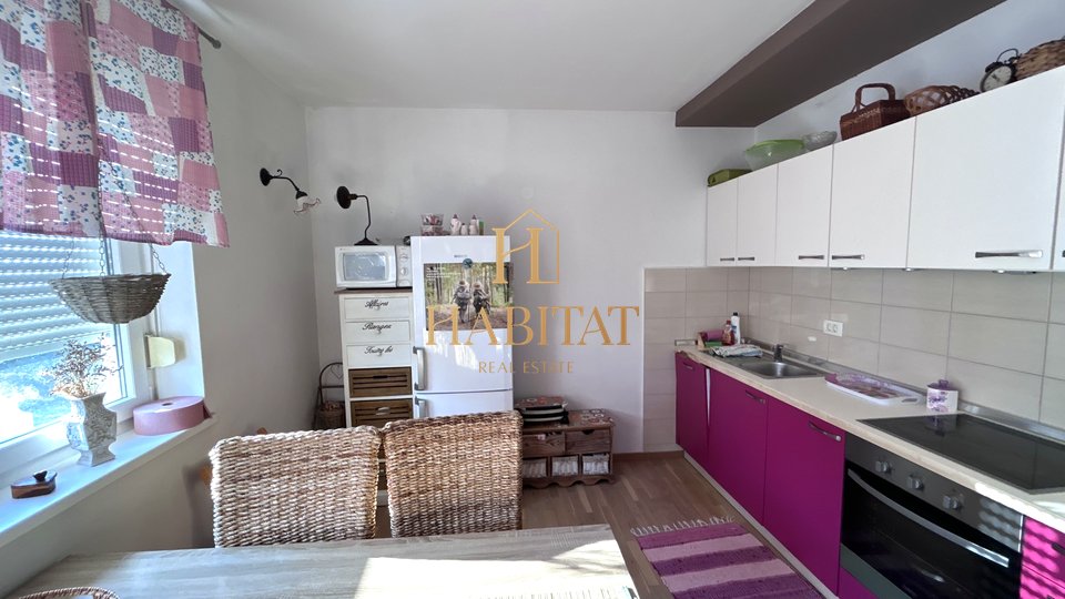 Istria, Zambratija, apartment 55m2, open sea view, 1 bedroom + living room