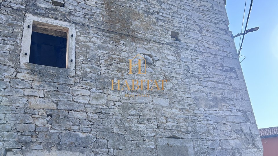 Istra , Buje , Bibali , istarska kuca 120m2 , za renovaciju , citav krov