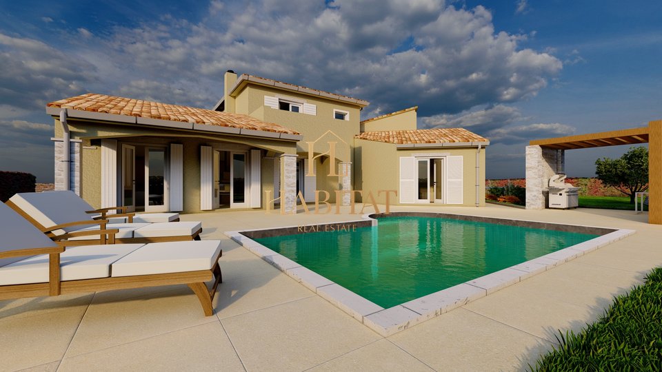 Istria, Buje, Kastel, Villa, pool, garden 1060m2