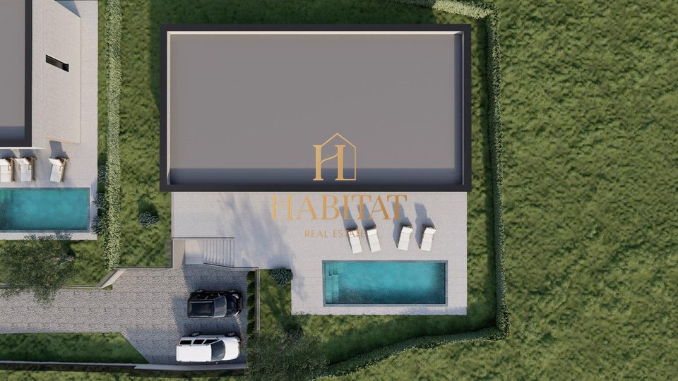 Labin - Nedešćina, luksuzna vila, 200m2, okućnica, bazen, parking