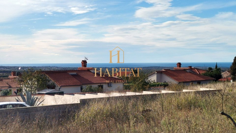 Istria, near Poreč, building plot 1709m2, sea view