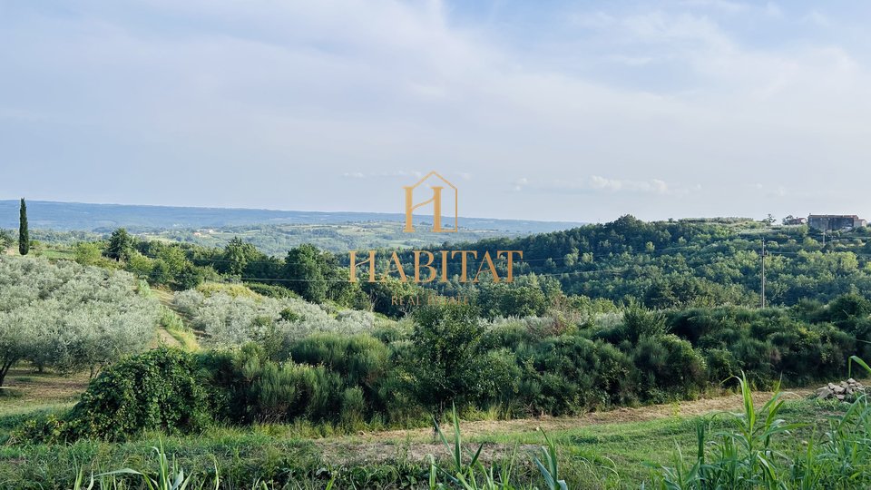 Istria, Krasica, building plot 2250m2, sea view