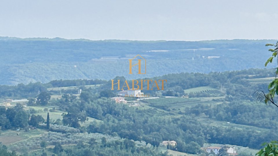 Istria, Krasica, building plot 2250m2, sea view