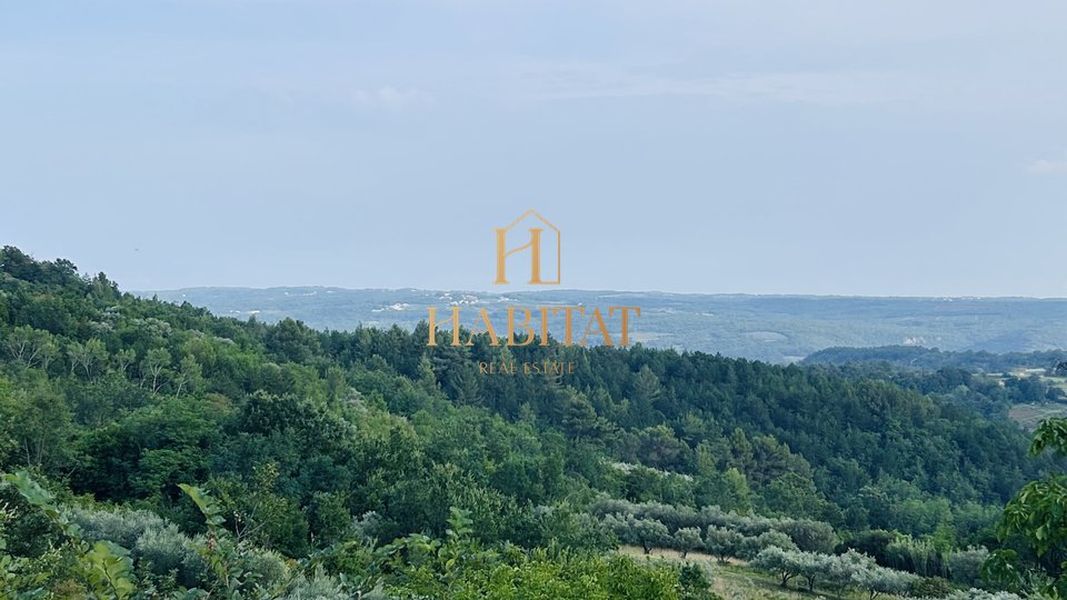 Istria, Krasica, building plot 2250m2, sea view