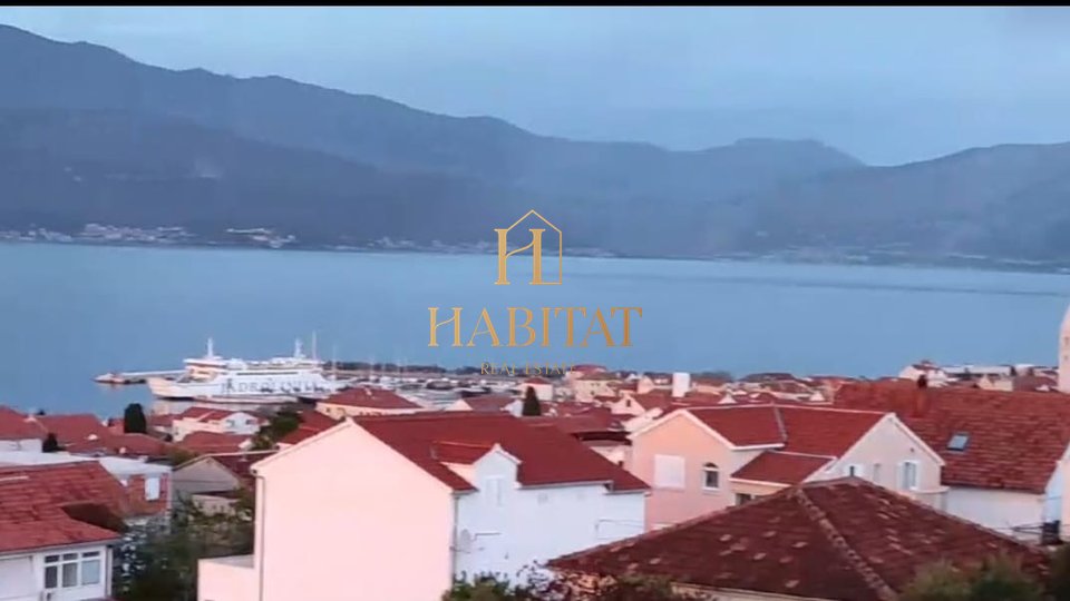 Dalmatia, Brac, Spetar, building plot 920m2, sale, open sea view, project for apartments