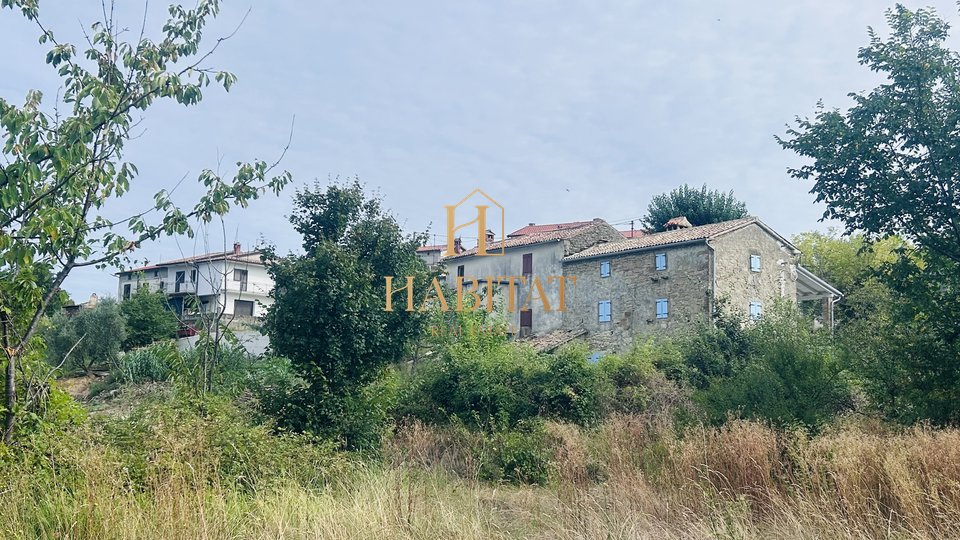 Istrien, Draguć, istrischer Bahnhof, 3 Immobilien, Natur