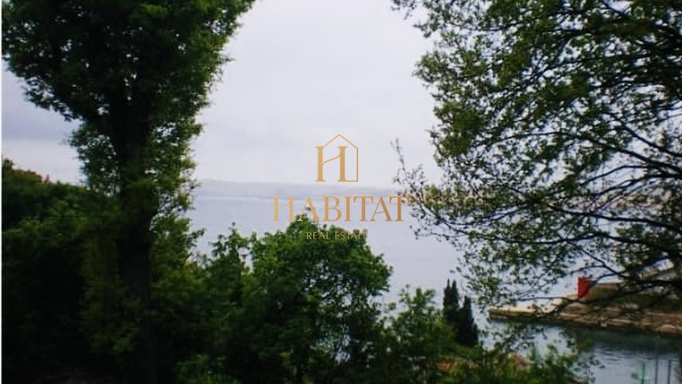 Jablanac, building plot 439m2, 100m from the sea, sea view