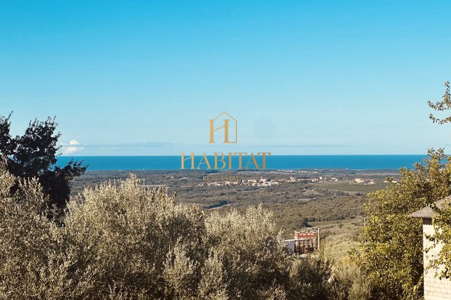 Istria, Buje, Krasica, building plot 1000m2, sea view