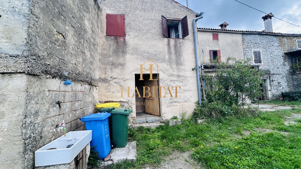 Istria, Momjan area, two old stone houses, 219m2, standing