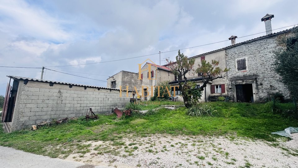 Istria, Momjan area, two old stone houses, 219m2, standing