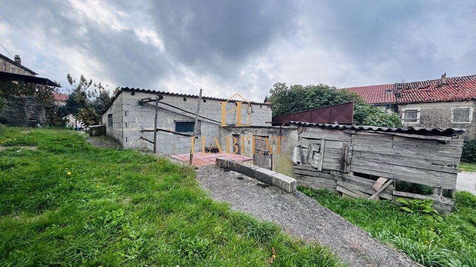 Istria, Momjan area, two old stone houses, 219m2, standing