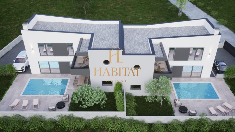 Istra, Ližnjan, Duplex kuća 134m2 sa bazenom