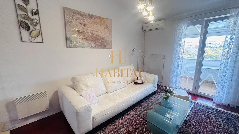 Istrien, Novigrad, Wohnung 56 m2, 1 Schlafzimmer + Wohnzimmer, Meerblick, Abstellraum, Parkplatz